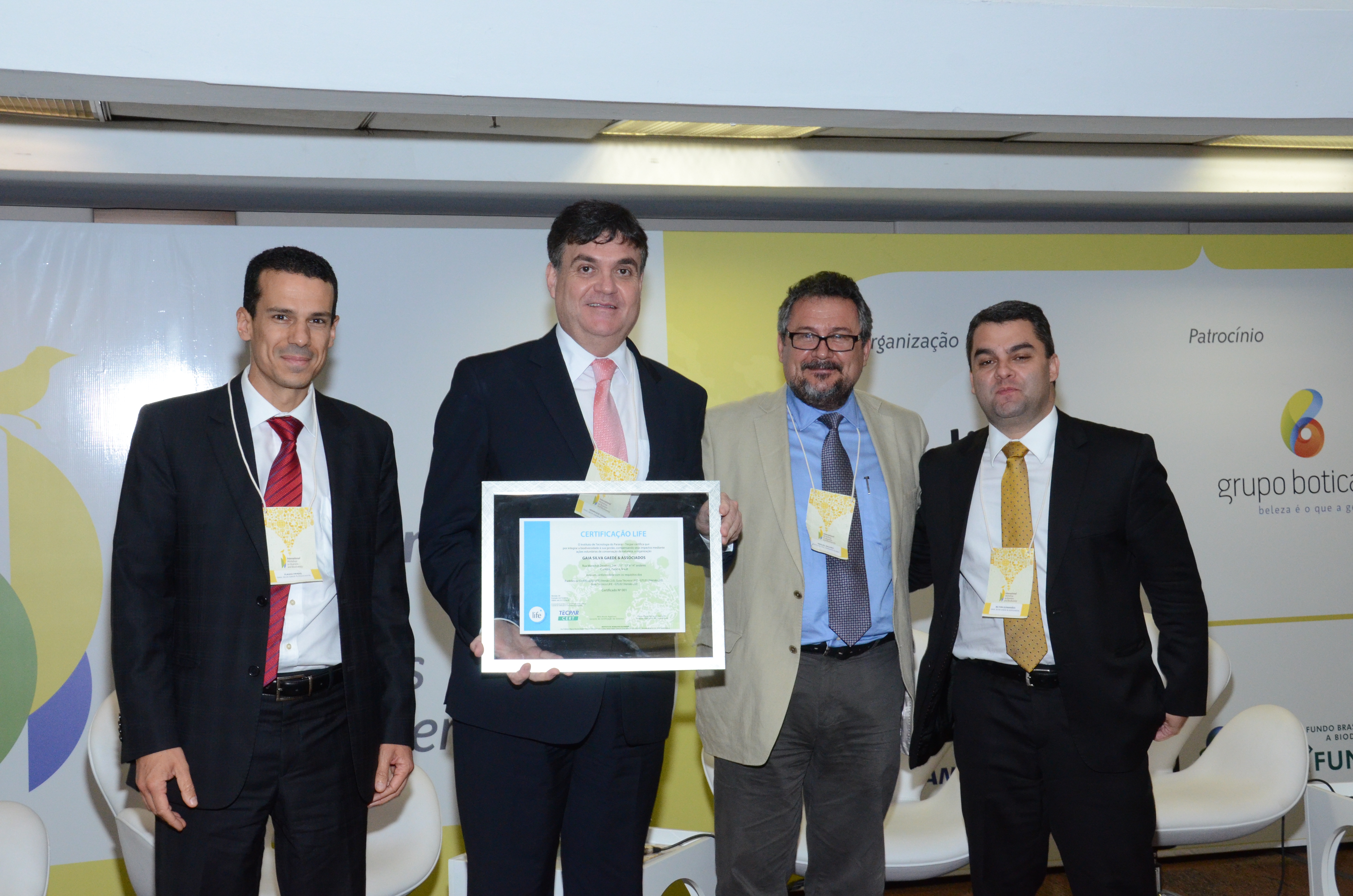 Entrega da Primeira Certificação LIFE