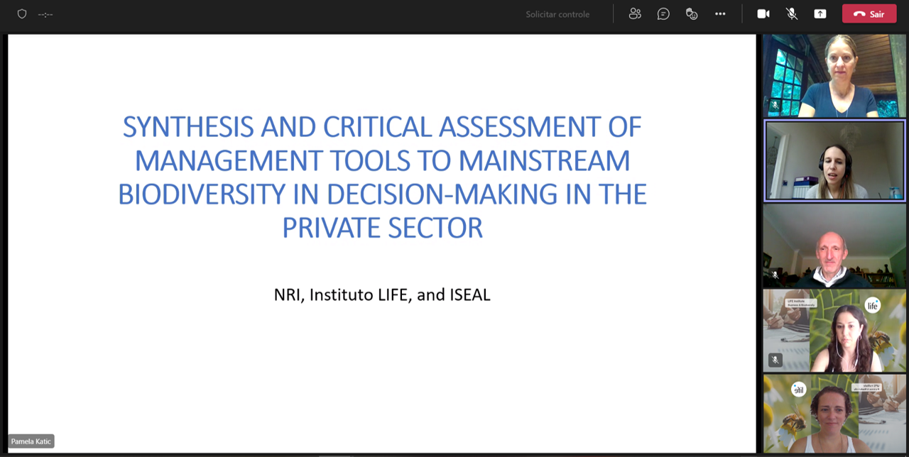 Ferramenta de Negócios & Biodiversidade do Instituto LIFE participa de pesquisa inovadora